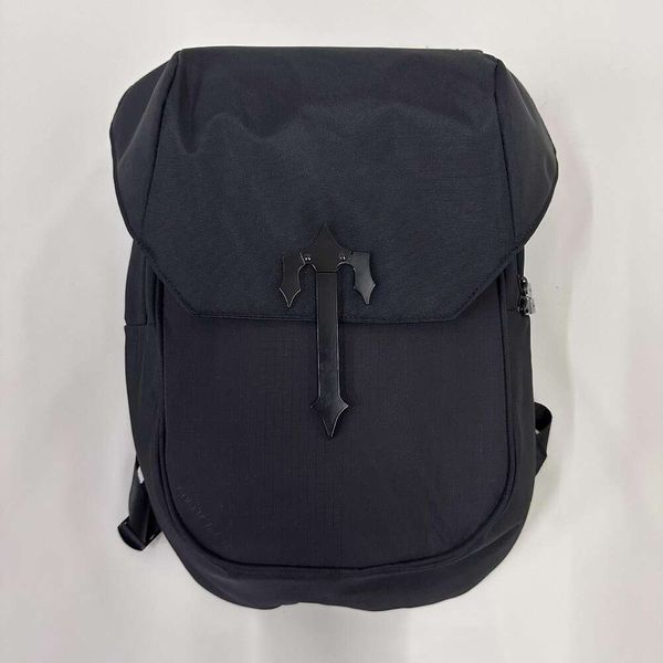 Mochila Trapstars Black Label mais vendida com botões pretos Mochila unissex Bolsa de armazenamento de grande capacidade