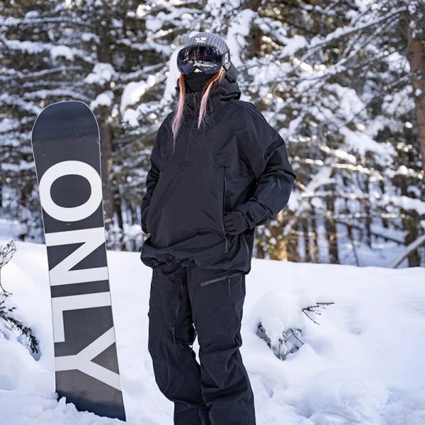 Conjuntos TERROR Snowboard Profissional Roupas de Esqui Terno Masculino Pulôver Jaqueta de Esqui Homens e Mulheres Casais 3L À Prova de Vento Desgaste Calor