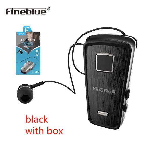 Fones de ouvido FineBlue F980 5.1 Sport retrátil Business Business Wirelessphone Redução de ruído à prova de suor Mic.