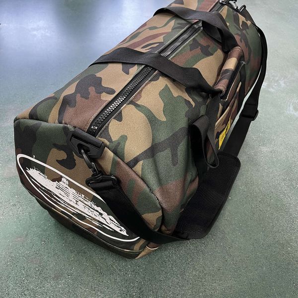 Nova lona corteiz saco camo saco de viagem dos homens saco de fitness um ombro crossbody reino unido broca estilo rua