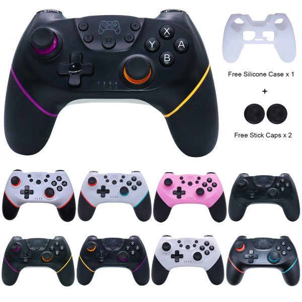 Gamepads novo sem fio bluetoothcompatível gamepad para nswitch ns switch pro console controle gamepad usb joystick switch pro controlador