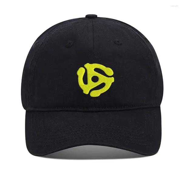 Berretti da baseball Lyprerazy Cappello da baseball DJ 45 RPM Adattatore Berretto da ricamo unisex Cotone lavato ricamato regolabile