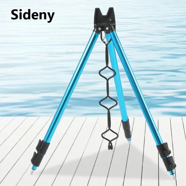 Strumenti SidenySea Telaio di supporto per asta, base di appoggio per canna da pesca 3 volte, supporto per staffa telescopica, supporto per treppiede, cuscinetto di carico per canna da pesca