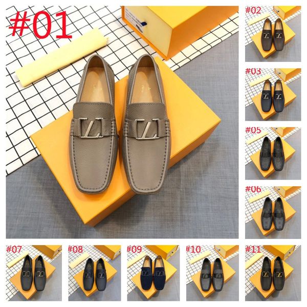 2024 Erkek Tasarımcı Loafers Ayakkabı Lüks İtalyan Klasikleri Altın Mokasenler Elbise Ayakkabı Beyaz Orijinal Deri Ofis Düğün Drive Ayakkabı Boyutu 6.5-12