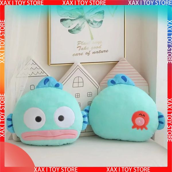 Cuscini Cartone animato Simpatico piccolo mostro Hangyodon Cuscino in peluche Cuscino Bambola Regalo di compleanno Kawaii Cuscino per collo per auto Cuscino per ossa Peluche per bambini