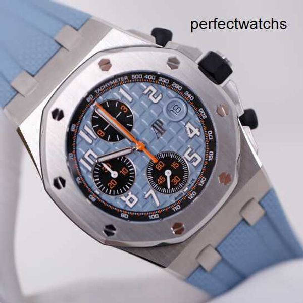Кварцевые часы APF Factory AP Наручные часы Royal Oak Offshore 26238ST Blue Disc Мужские часы Автоматические механические швейцарские часы Роскошные спортивные часы для отдыха Модные часы Diamete