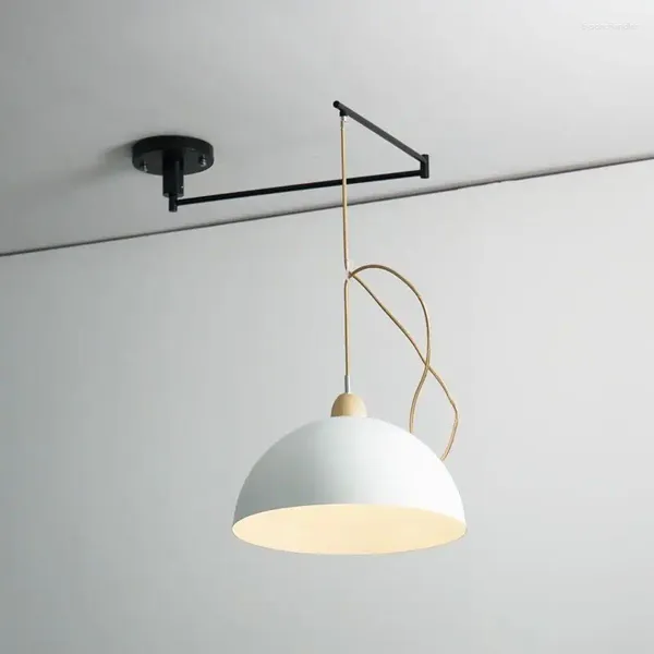 Pendelleuchten Moderne einziehbare Klapplampe Nordic Esstisch Restaurant Nachttisch Kreative einstellbare DIY Swing Arm Hängen