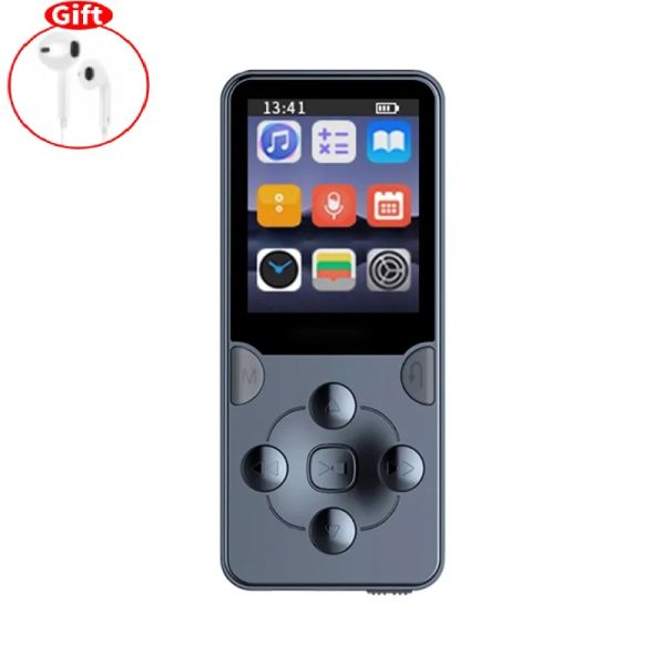 Leitor mini mp3 mp4 ebook player gravação de alta fidelidade mp3 leitor música portátil estudante redução ruído walkman alto-falante embutido com alarme