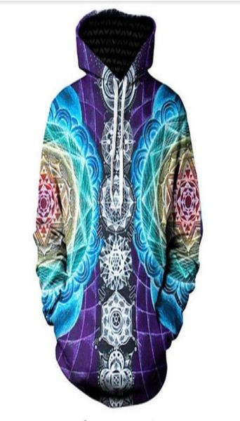 Fora moda streetwear 3d hd impressão casual psicodélico mandala hoodies moletom das mulheres dos homens casaco com capuz lms0576123964