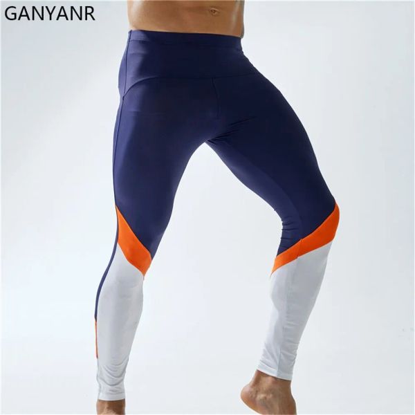 Collant GANYANR Collant da corsa Uomo Pantaloni a compressione Leggings Palestra Fitness Basket Yoga Pista sexy Esercizio di calcio Inverno Vestibilità asciutta