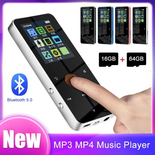 Player 80GB MP3 Student Walkman Lautsprecher Sport MP3 Player 300mAh Akku Bluetoothkompatibel 5.0 mit EBook Wecker FM Radio