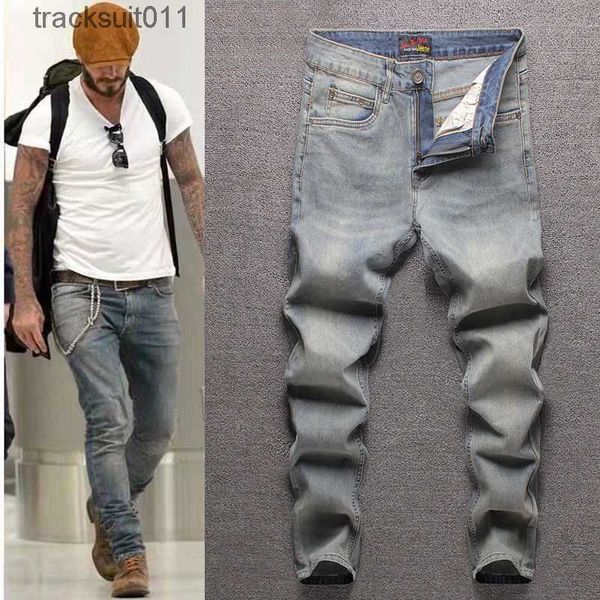 Herrenjeans Großhandel junge Herrenjeans Frühling und Herbst neue gerade lose koreanische Mode Freizeithosen Männer 240229