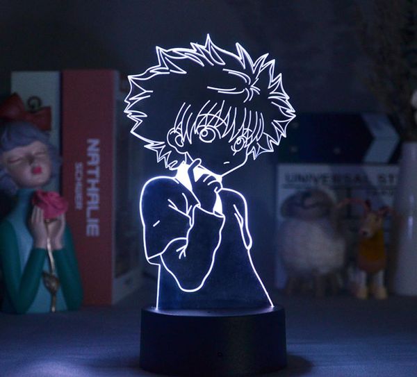 Anime 3D LED Gece Sensörü Işığı Oreki Houtarou Şekil Masa Lambası Acrilik Gece Işyası
