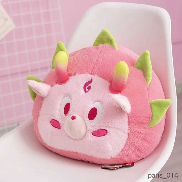 Animali di peluche ripieni Carino originale di alta qualità Anime Figura bambola rosa Furit Pitaya Drago peluche farcito animali fiabeschi cinesi regalo Loong