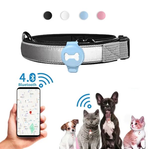 Трекеры GPS-трекер для домашних животных Смарт-локатор Марка собаки Обнаружение домашних животных Носимый трекер Bluetooth для кошек, собак Птиц Инструмент для отслеживания записей с защитой от потери