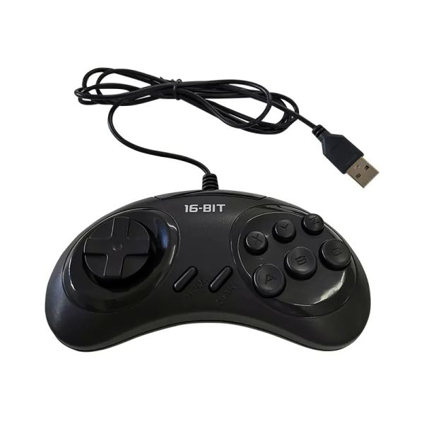 Gamepads USB Botões Controlador de jogo para SEGA USB Joystick Holder para PC MAC Mega Drive Gamepads