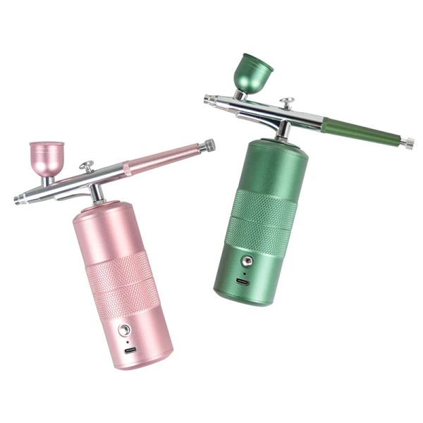 Maschine Nagel Airbrush Luftkompressor Kuchen Malerei Handwerk Färben Haare Färben Tattoo Make-up Spritzpistole Wasser Haut Feuchtigkeitsspendende Nano Sprayer