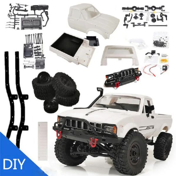 Auto WPL C241 4WD 1/16 Kit 2,4G Crawler Off Road RC Auto Modelli di veicoli 2CH con servo motore e luce della testa WPL C24 kit per auto WPL C24