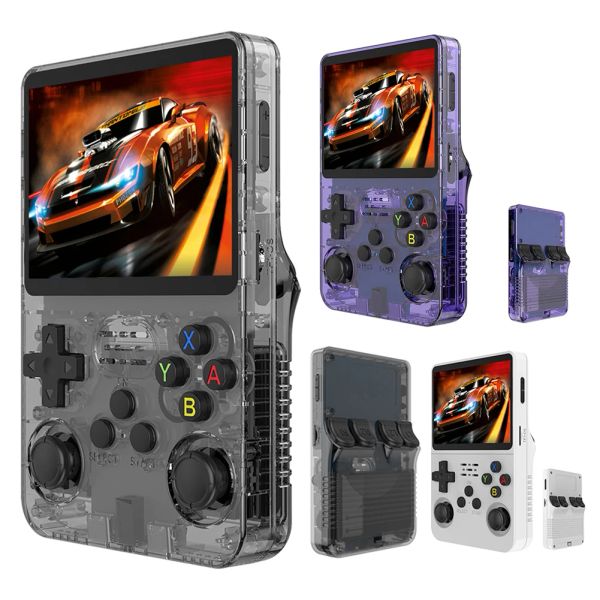 Spieler R36S Nostalgische Handheld-Spielmaschine Open Source Linux 3,5-Zoll-IPS-Bildschirm Klassischer Game-Player 3D DualSystem für Kinder und Erwachsene