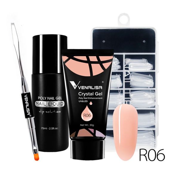 Venalisa Poly Kit Gel per Unghie Design per Unghie Gel per Unghie Acrilico Trasparente Set Coumuflage per Unghie Estendere Gel Smalto Gel 240220