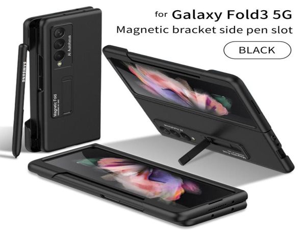 Ultra Thine Phone Case Case Cracker Crackte Armor Fold3 Защитная крышка для Samsung Galaxy Z Fold 3 5G Корпус боковой слот S1201808