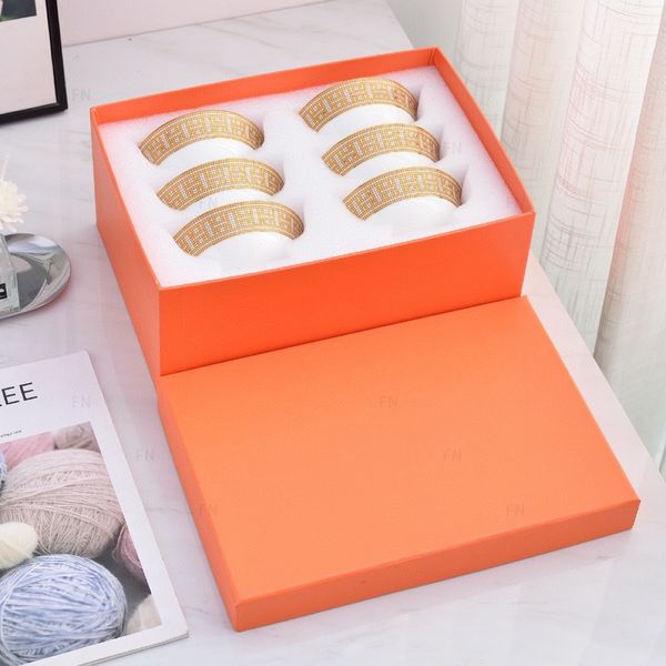 Mosaic Series Bone China Six Bowls Box Packaging BOCK Rice Ciotola Piccolo regalo Home Gift Wholesale