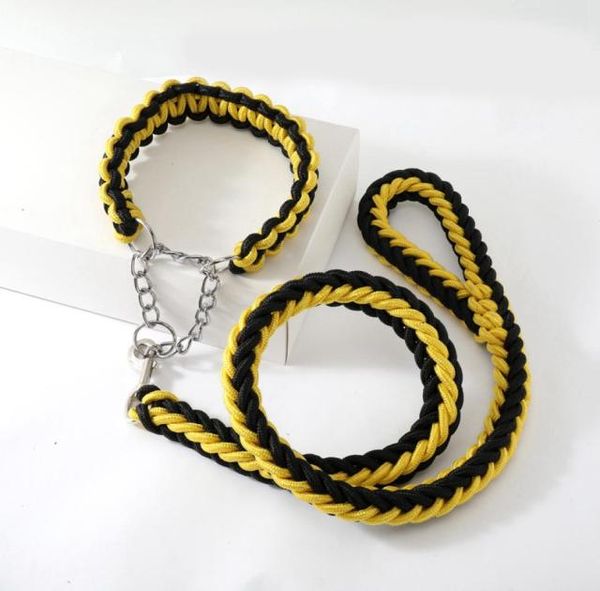 Nylon 8strand Double Colo Color Collars Frease Medium e Large Dogs Rope Pchain Dureble Pet Chain Factory Direct S7301863