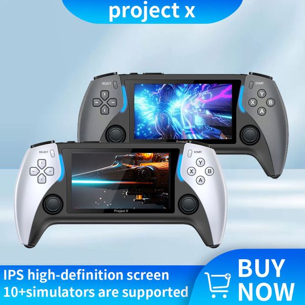 Project X Game Portable Players portatili per gioco portatili supportano classici giochi retrò HD Output Dual Speaker Stereo Gift per bambini PS1 GB MD FC CPS Gaming
