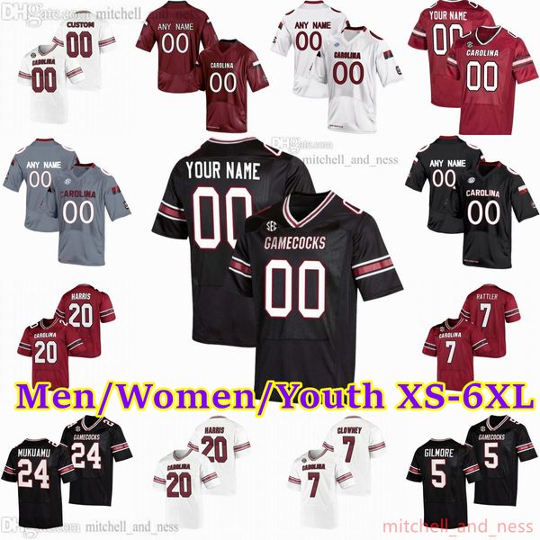 Benutzerdefinierte South Carolina Games Football Jersey 28 Mike Davis 1 Damiere Byrd 50 A.j. Cann 9 Nick Muse 3 Antwane Wells Jr. 5