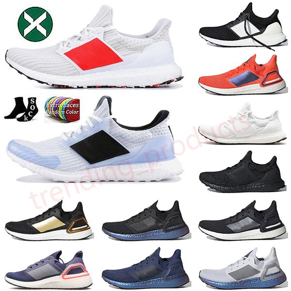 Runner Ultraboosts 20 UB Erkekler Günlük Koşu Ayakkabıları Eğitmeni 6.0 4.0 5.0 Ultra Çekirdek Üçlü Siyah Beyaz Güneş Mavi Tenis Metalik Teknoloji Indigo Dash Gri Açık Sabahlar