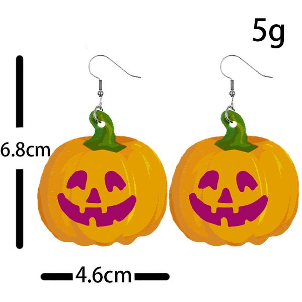 Fascino Orecchini in pelle di Halloween Zucca Fantasma Pipistrello Orecchini in pelle PU Fantasma Festival Orecchini Gioielli Happy Helloween Party Decor 230831