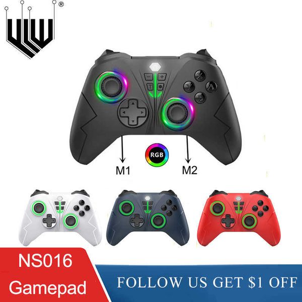 Gamecontroller Joysticks Wireless Controller für Konsole Bluetooth Gamepad mit RGB-Licht Benutzerdefinierte Einstellungsfunktionen HKD230831