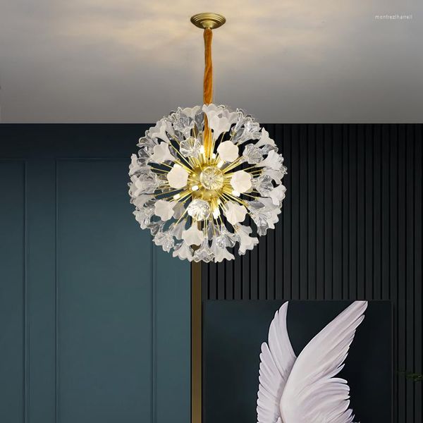 Pendelleuchten, amerikanische Blume, europäische moderne romantische Lichter, französische künstlerische Droplight-Schlafzimmer-Esszimmerlampe