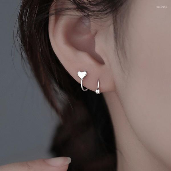 Saplama küpeleri 1 adet paslanmaz çelik vida top kulak kemik döner dalga mini kadınlar için kişilik piercing vücut mücevherleri