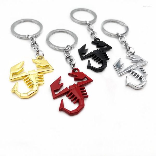 Schlüsselanhänger JDM Metall Skorpion Tier Schlüsselbund Doppelseitige Legierung Anhänger Mode Männer Frauen Tasche Auto Schlüssel Ringe Ketten