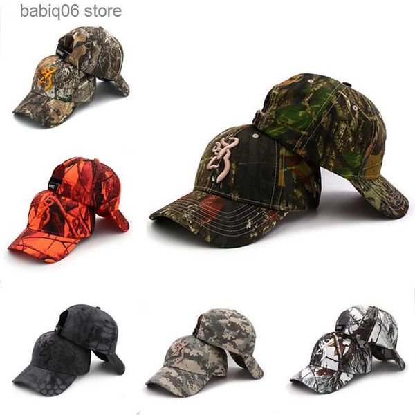 Berretti da baseball Nuovo ricamo di alta qualità Camouflage Berretto da baseball Uomo Donna Sport all'aria aperta Jungle Caccia Escursionismo Pesca Moda per adulti Cappello da sole T230728