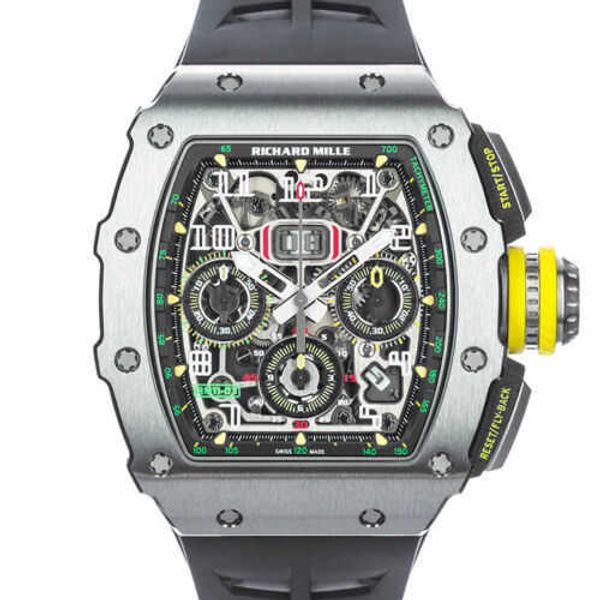 Richardmill Tourbillon Uhr Automatische mechanische Armbanduhren Handgelenk Schweizer Uhren Serie Rm11 03 Automatik Titan Box Papier WN IK43 PQYY