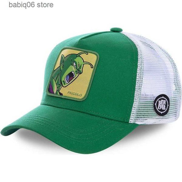 Ballkappen Neue Marke Piccolo Green Cap Baumwolle Baseballmütze Männer Frauen Hip Hop Papa Hut Trucker Mesh Hut T230728