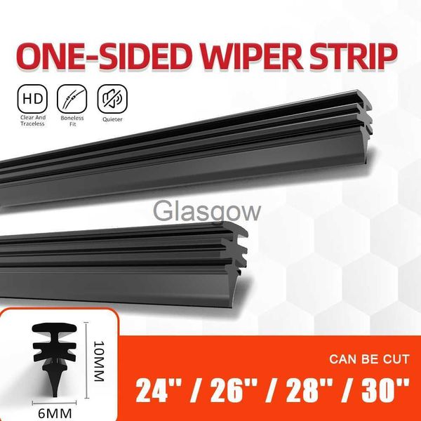 Limpadores de pára-brisa 6mm 1 PCS 24 26 28 30 24 polegadas Carro Wiper Blade Refill Strips Car Windshield Rubber Strip Wiper Frameless Wiper Acessórios X0901