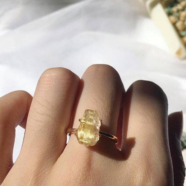 Кластерные кольца натуральное золото, Quartz, Quartz Pixiu Ring Feng Shui Amulet Wealth Lucky Open Регулируемые буддийские украшения для женщин подарок