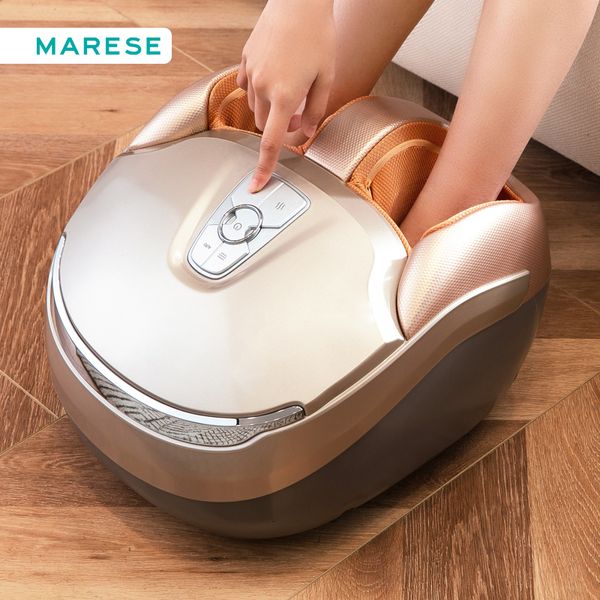 Massageador de pés Marese M7 Plus Máquina Elétrica com Massagem de Vibração Profunda Aquecida Rolando Amassando Compressão de Ar Presente Saudável 230831