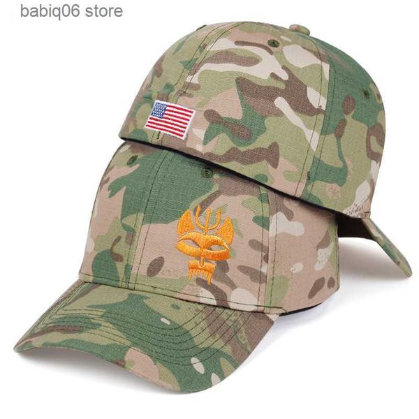 Bola bonés moda personalidade bordado homens hip hop chapéu de volta selado algodão boné de beisebol camuflagem bonés homens mulheres chapéus gorras t230728