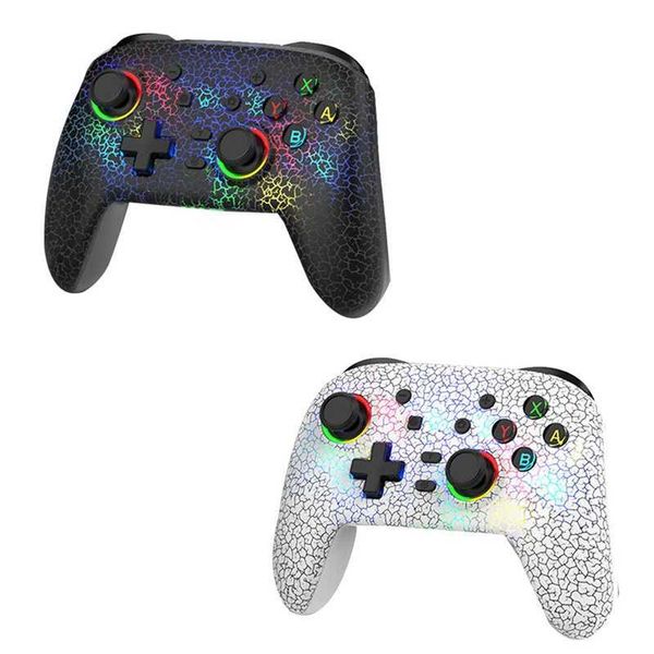 Gamecontroller Joysticks 1 PCS Wireless Gamepad Controller Fit für Pro / OLED / Lite / Android / PC Gamepad mit programmierbaren Tasten RGB-Licht A HKD230831