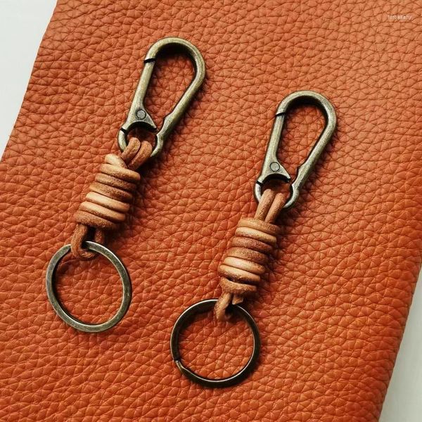 Anahtarlık Bronz Boş Keyasyon İnek Kuşağı Anahtarlık Vintage Bölünmüş Halkalar Deri Keyfob ıstakoz toka tuşları kolye tokaları karabin