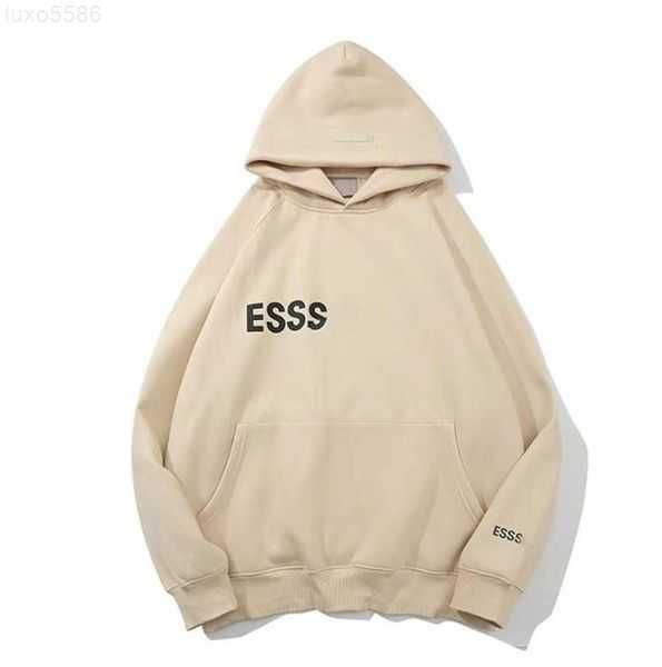 Essent 2023 kapüşonlu tasarımcı mans kazak sweatshirt gevşek essen siyah beyaz tişört ve şort klasik stil esas olarak Avrupa boyutu S-3XL3OER