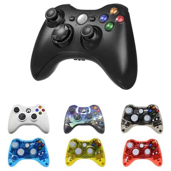 Controladores de jogo Joysticks ou suporte com fio Controlador Bluetooth para Xbox 360 Gamepad Joystick para X box 360 Jogos Controle Win7/8/10 PC Joypad HKD230831