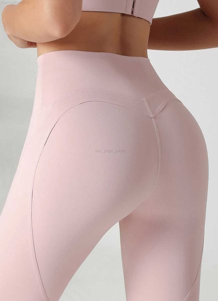 LL Yoga Новая трехмерная трехмерная высокая талия спинка с спиной персик персиковой линии бедра йога брюки для талии плиссированные спортивные брюки, пожалуйста, проверьте диаграмму размеров, чтобы купить спортивную одежду