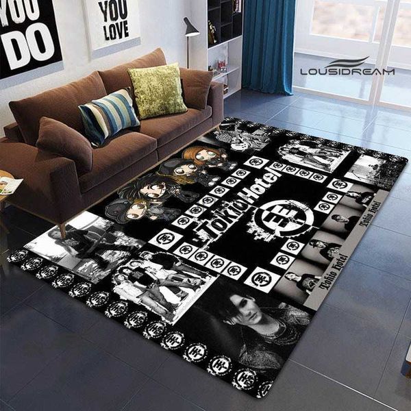 Tokio Hotel Band Retro Printed Carpet Kids Carpet Living Room спальня ковров, анти скользкий коврик