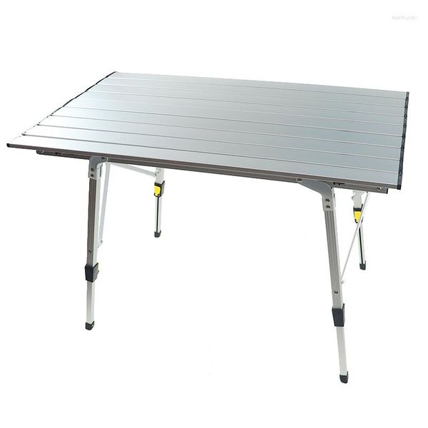 Camp Furniture Klappbarer Campingtisch aus Aluminium für Laptop, Bett, Schreibtisch, verstellbare Tische für den Außenbereich, Grill, tragbar, leicht, einfach, regenfest