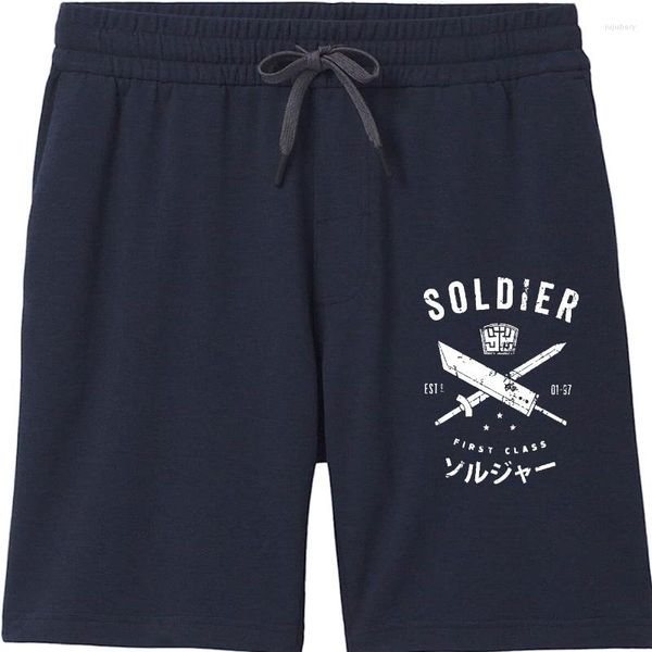 Herren Shorts Herren Final Fantasy Soldier Premium Cotton Fitness Cloud FF7 Videospiel Strife Shinra Chocobo Geschenk